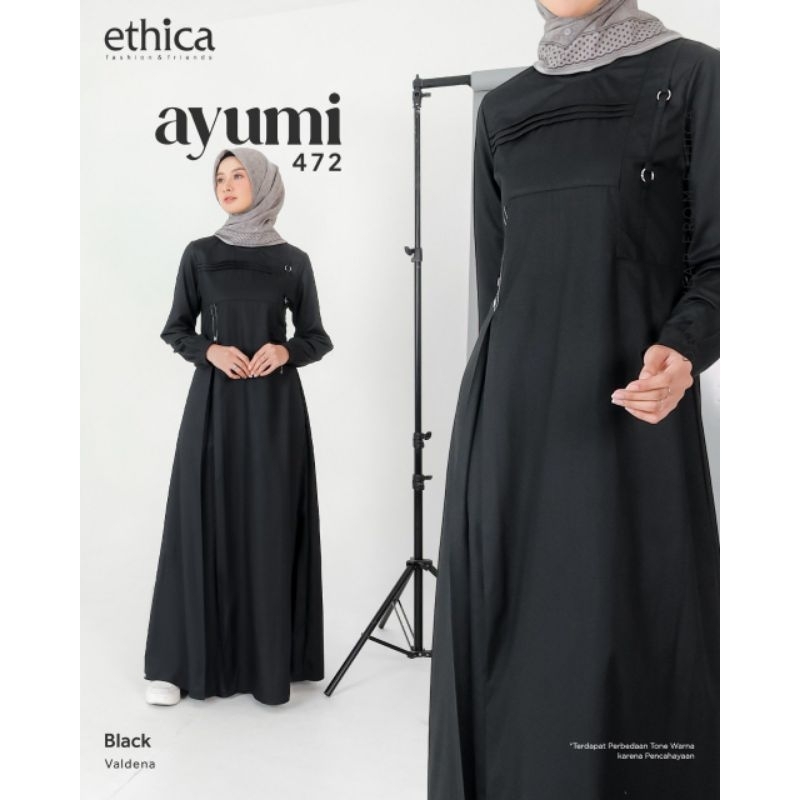 Gamis Ethica Ayumi 472 Black