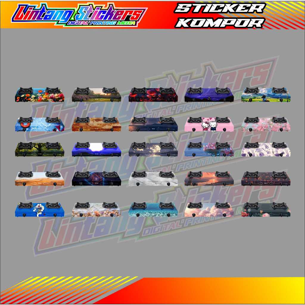 STICKER KOMPOR / STIKER KOMPOR MOTIF DORAEMON / STIKER KOMPOR GAS MOTIF KARTUN / STIKER KOMPOR GAS M