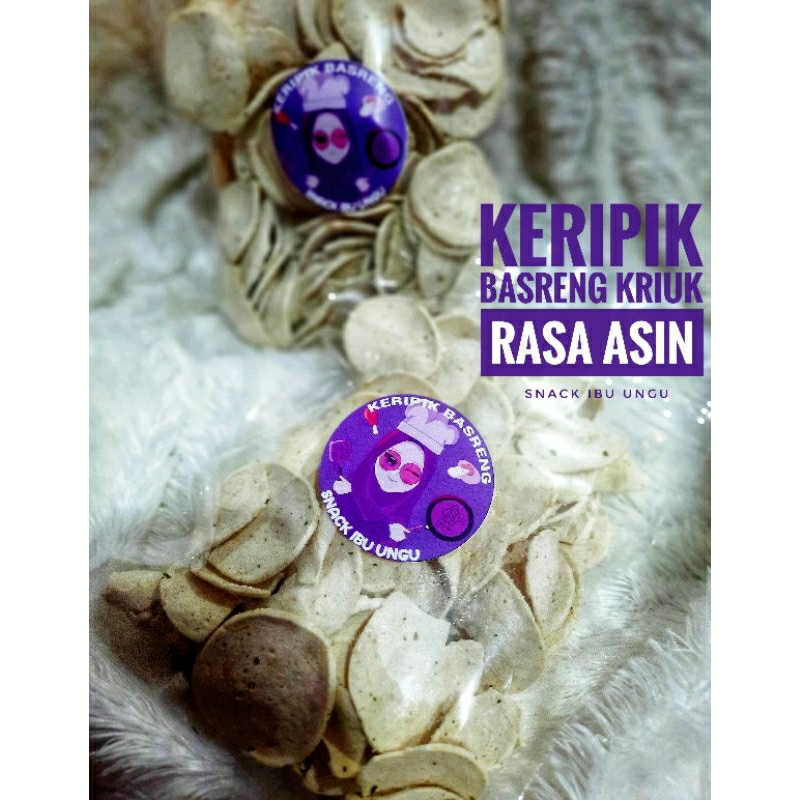 

Kripik Basreng Varian Rasa Asin Gurih kemasan 250gr