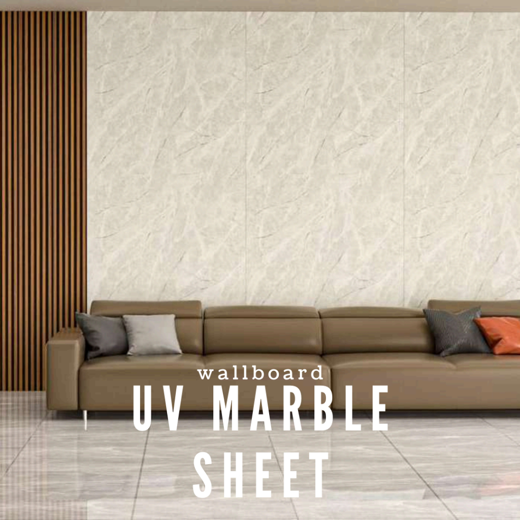 UV MARMER SHEET PVC MARMER HIASAN DINDING TEBAL 3MM - HARGA PERLEMBAR