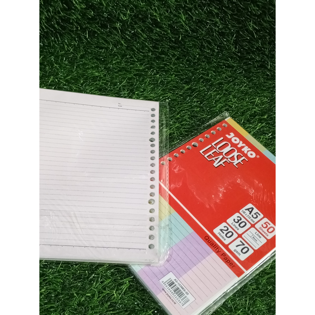 

Isi Kertas Binder A5 50 MIX JOYKO / Isi Binder Mix Joyko
