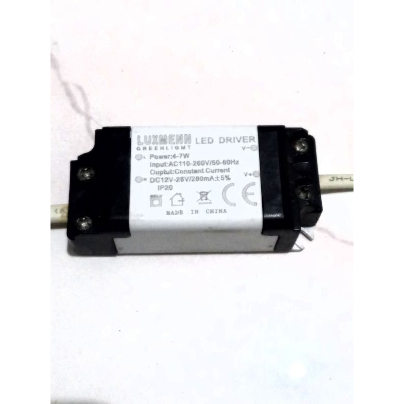 Driver Lampu Led downlight 4-7W Merek LUXMEN, BOSSECOM,  Lampu panel Lampu Led strip