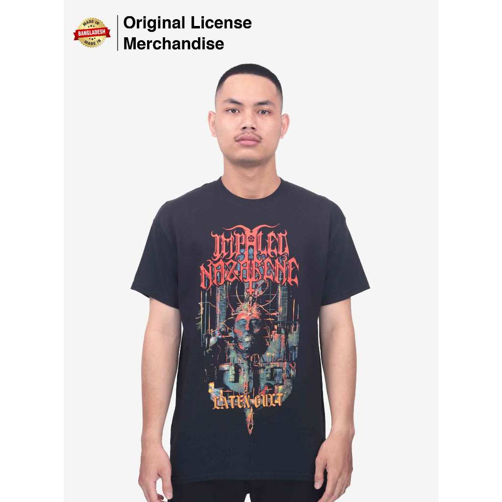 Kaos Baju Atasan Pria IMPALED NAZARENE Razamataz Back Print Latex Cult