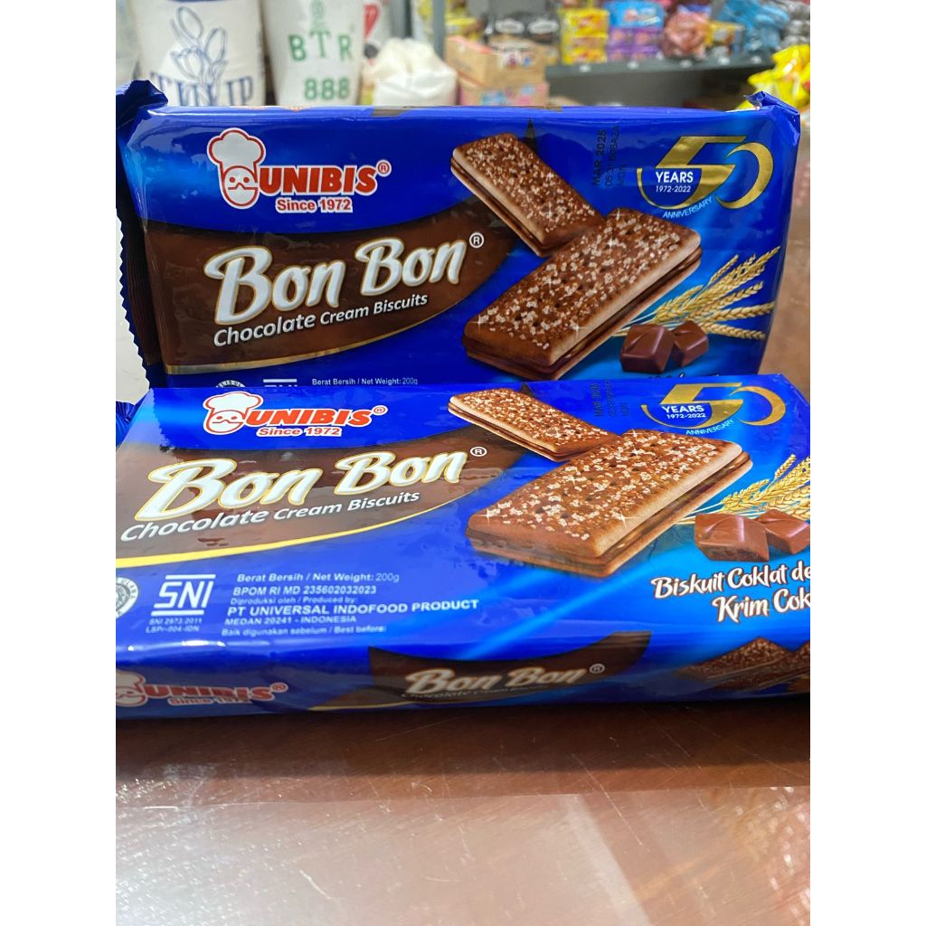 

Unibis Bon Bon Chocolate Cream Biscuits @200gram