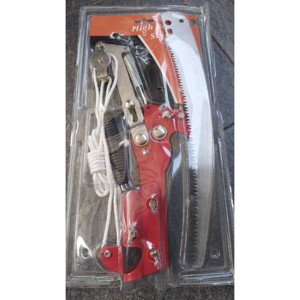 GERGAJI POTONG DAHAN DAN RANTING + TALI / TREE PRUNER / GUNTING RAMBUTAN/Tree Pruner Gunting Dahan B