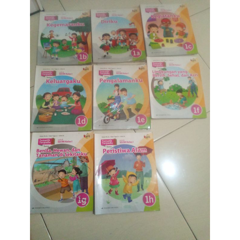 Buku tematik terpadu 1a-1h erlangga Ori