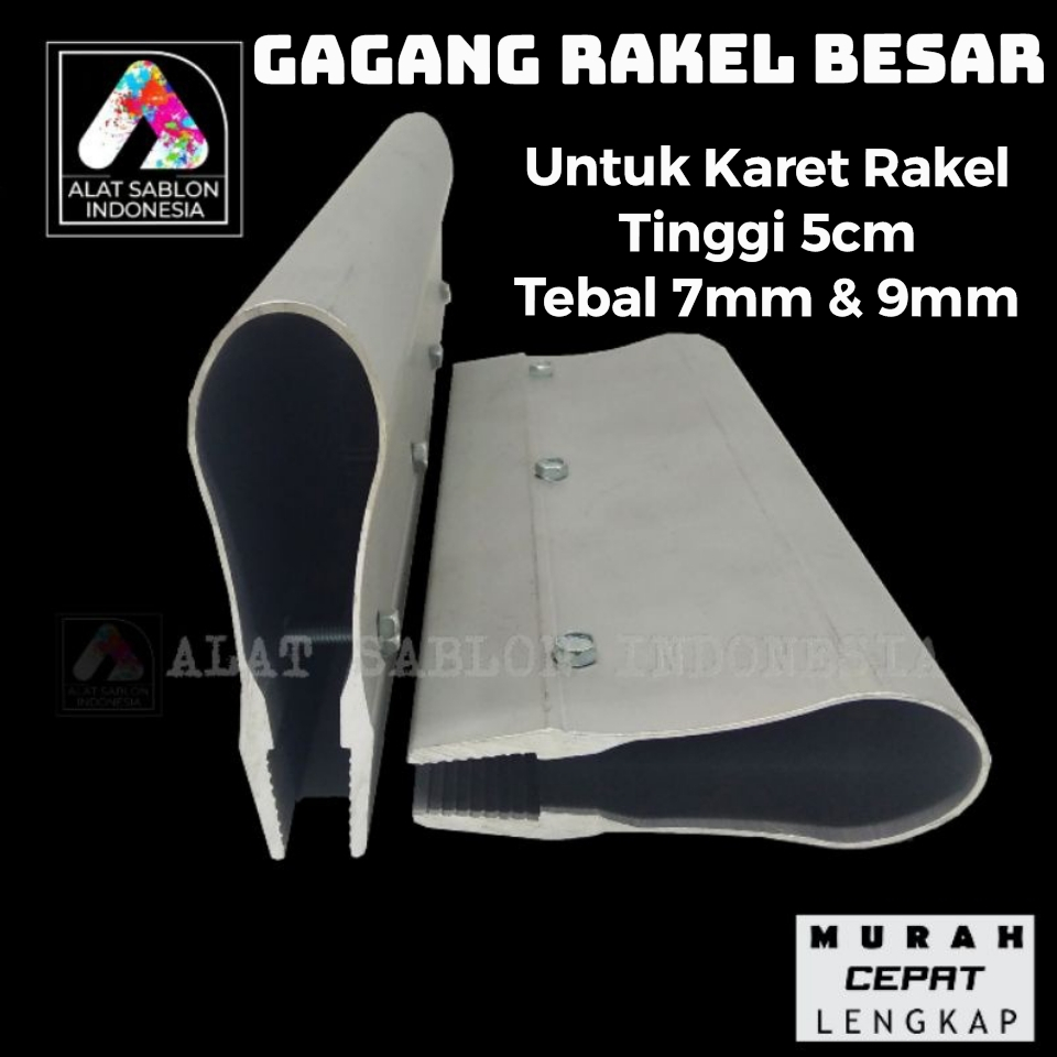 GAGANG RAKEL BESAR ALUMUNIUM 10CM BAUT LUAR ALAT SABLON PEGANGAN RAKEL 10CM