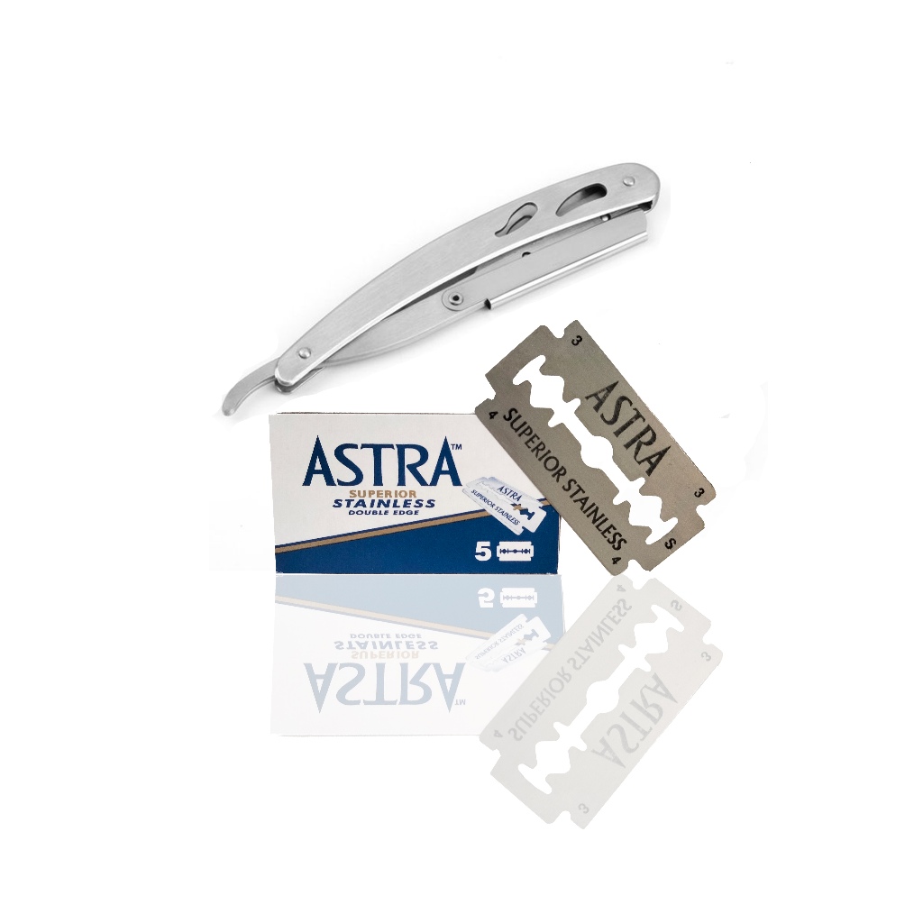 Razor Cukur Lipat Alat Cukur Jenggot Barber Barbershop Razor