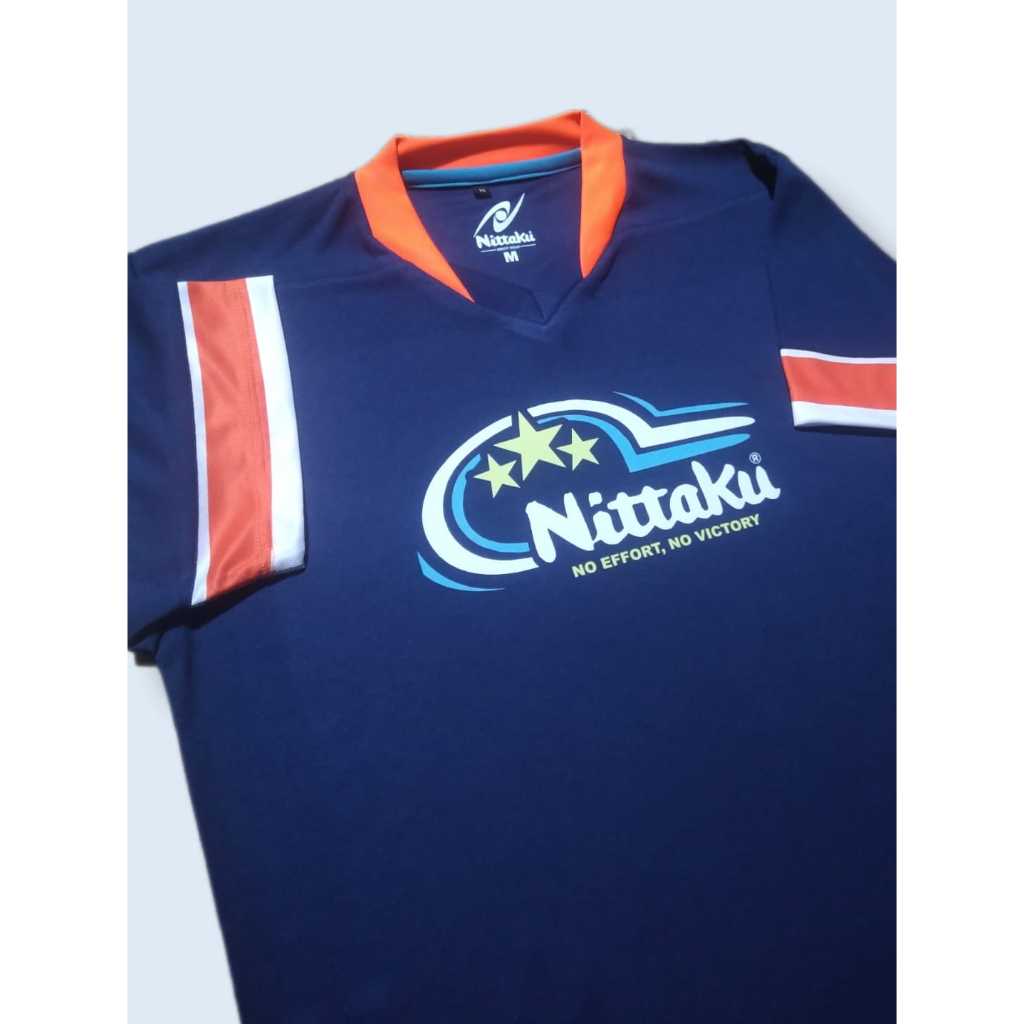 NITTAKU - fastarc - Kaos / Jersey Olahraga Tenis Meja / Pingpong / Table Tennis - Navy