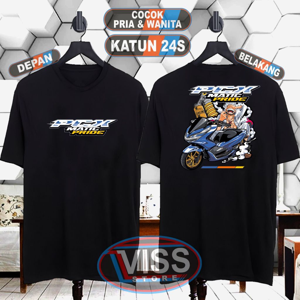 KAOS PCX MATIC PRIDE LUFFY KAOS PRIA KAOS DISTRO