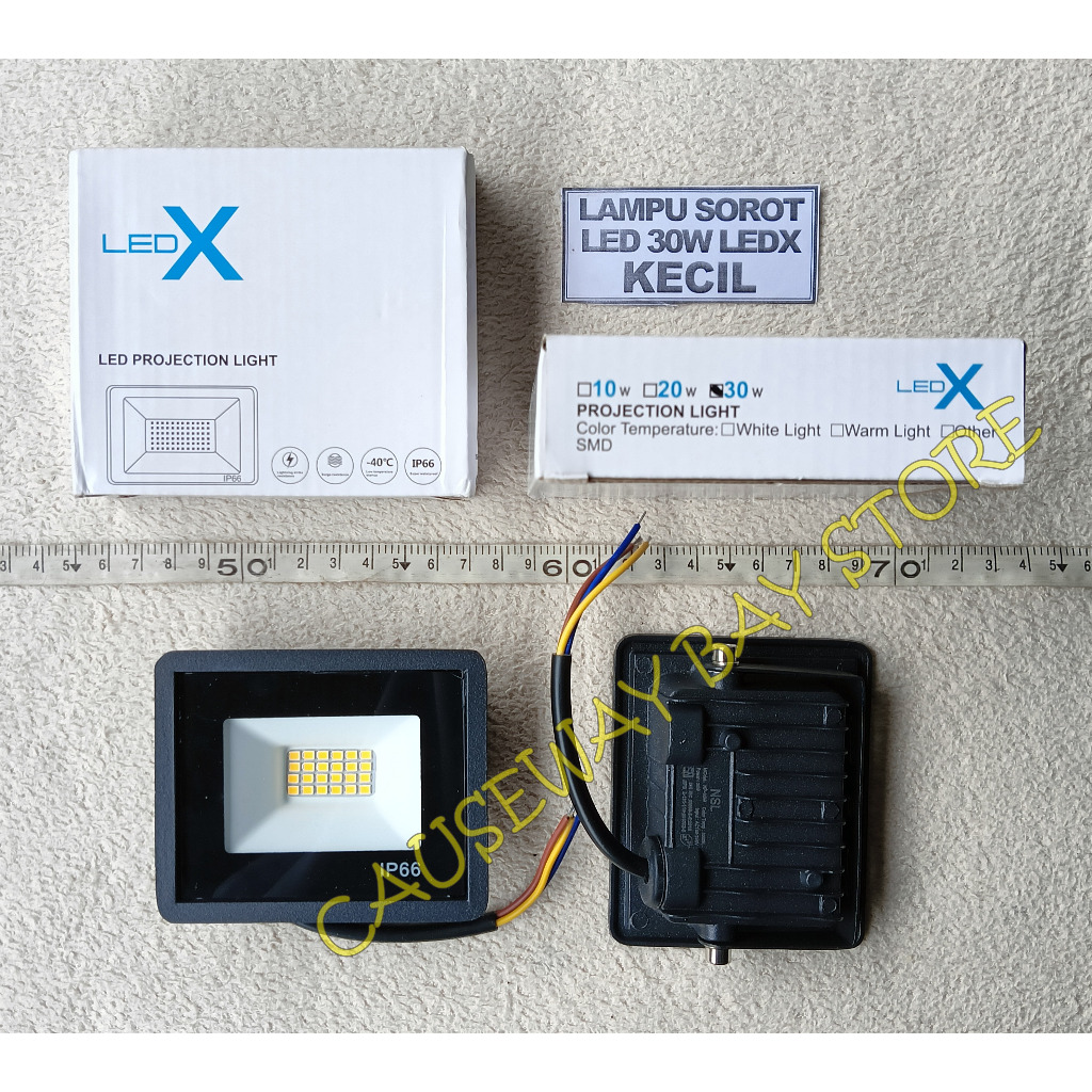 LAMPU SOROT LED 30W LEDX KECIL
