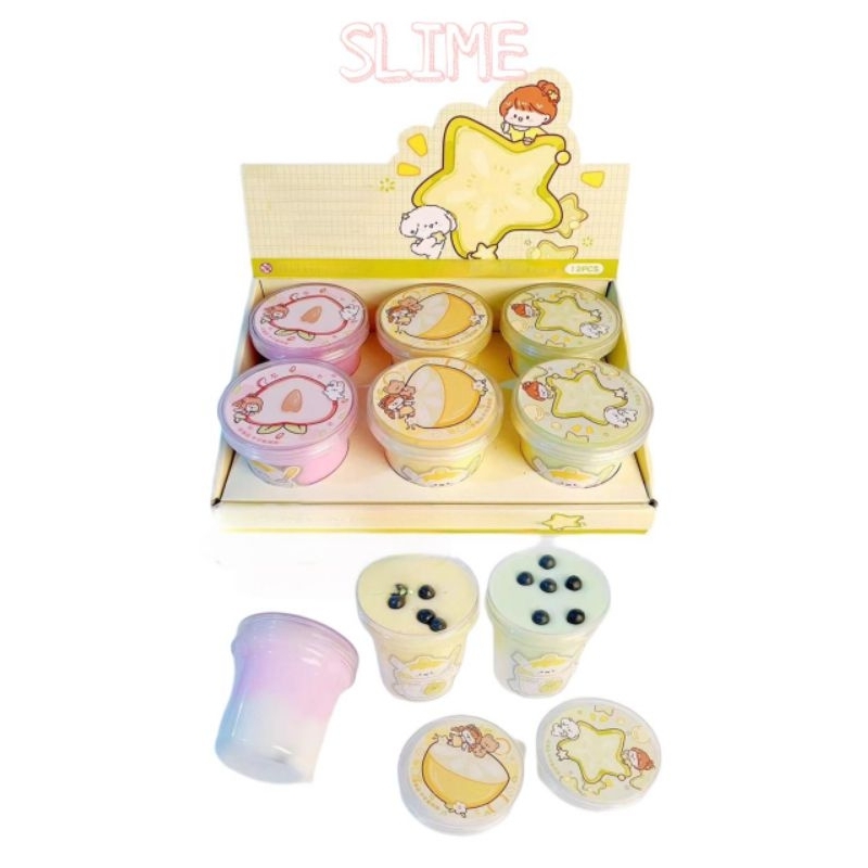 Original SLIME MAINAN ANAK BENTUK BOBA