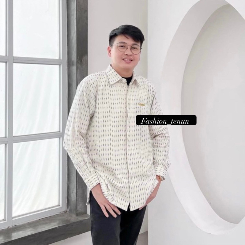 KEMEJA WHITE FOREST / KEMEJA PRIA / BAJU BATIK / KEMEJA TENUN / KEMEJA KANTOR / ATASAN PRIA / BAJU P