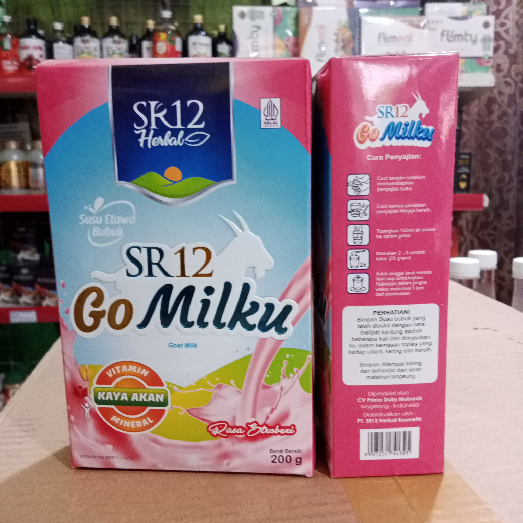 

SR12 GOMILKU STROBERI / SUSU KAMBING RASA STRAWBERRY / SUSU KAMBING ETAWA KUALITAS PREMIUM / IMUN BOOSTER