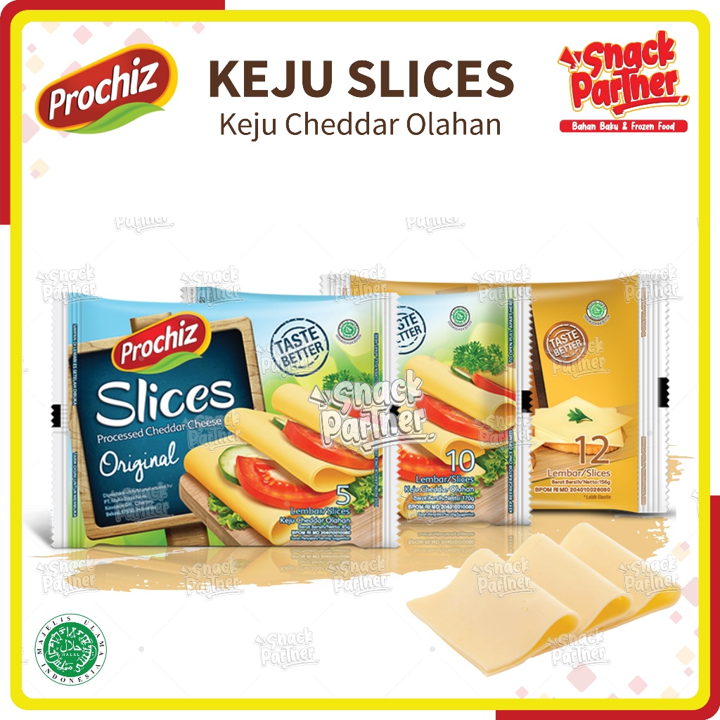 

PROCHIZ SLICES 5 / 10 / 12 Lembar - Original Gold - Keju Cheddar Olahan Martabak Manis Terang Bulan Lekker Roti Bakar Kue Cake Chiffon Kastengel Roll Gulung Pisang Goreng