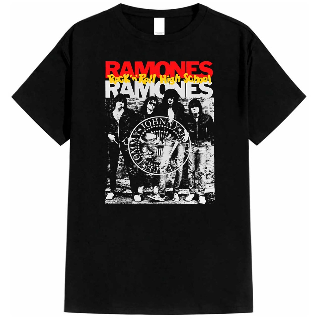 Baju RAMONES ROCK N ROLL Distro Musik | Kaos Band bahan Premium 24s