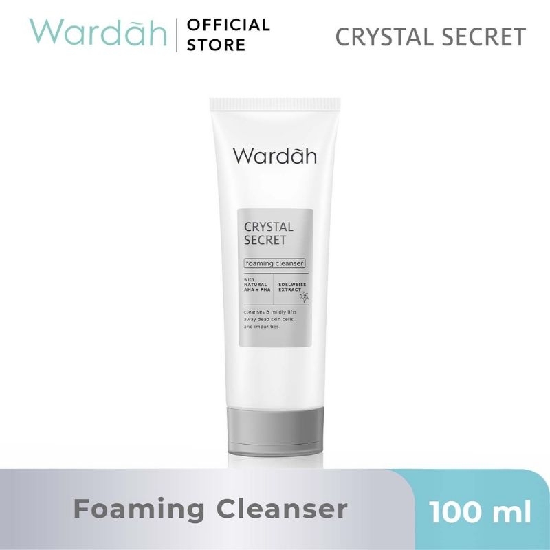 foaming cleanser wardah crytal secret / sabun cuci muka