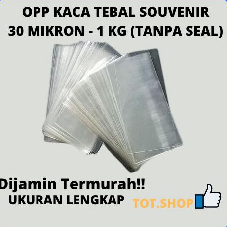 

Sale Diskon HARGA PABRIK 1 KG KECIL Plastik Kaca Bening OPP Souvenir Kartu Aksesories Tebal 3 Mikron Tebal TANPA SEAL Plastik Display Hang Tag Aksesoris Kiloan 1kg Tanpa Lem