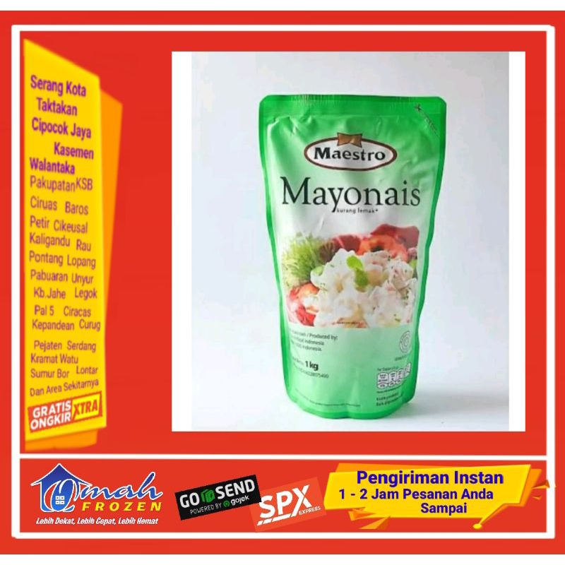 

Mayonaise Maestro 1Kg, Mayonis, Frozen Serang