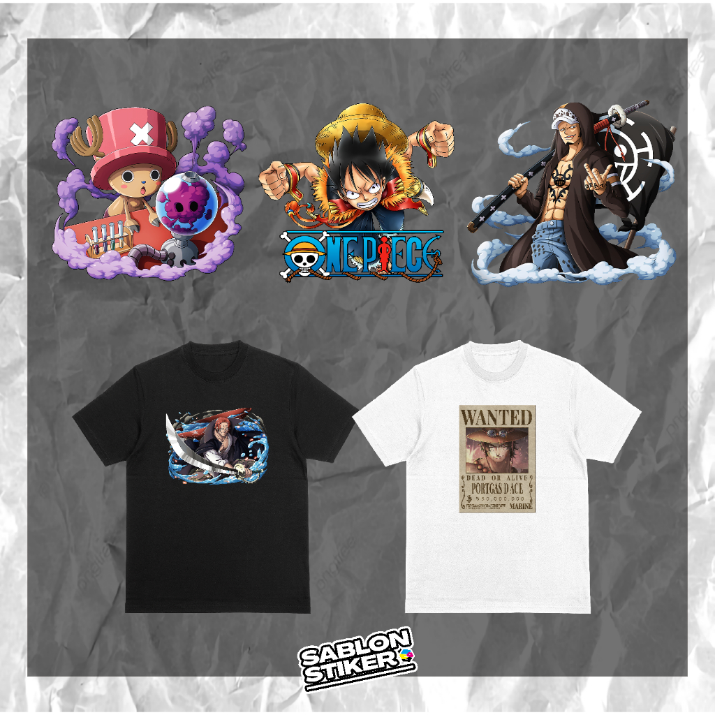 

SABLON STIKER PRINTING DTF A4 TEMA ONE PIECE