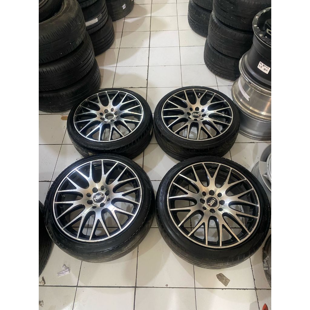 velg mobil bekas HSR NIFTY ring 17 pcd 4x100/114,3 lebar 7,5 et 45 [ ban hanya bonus ]