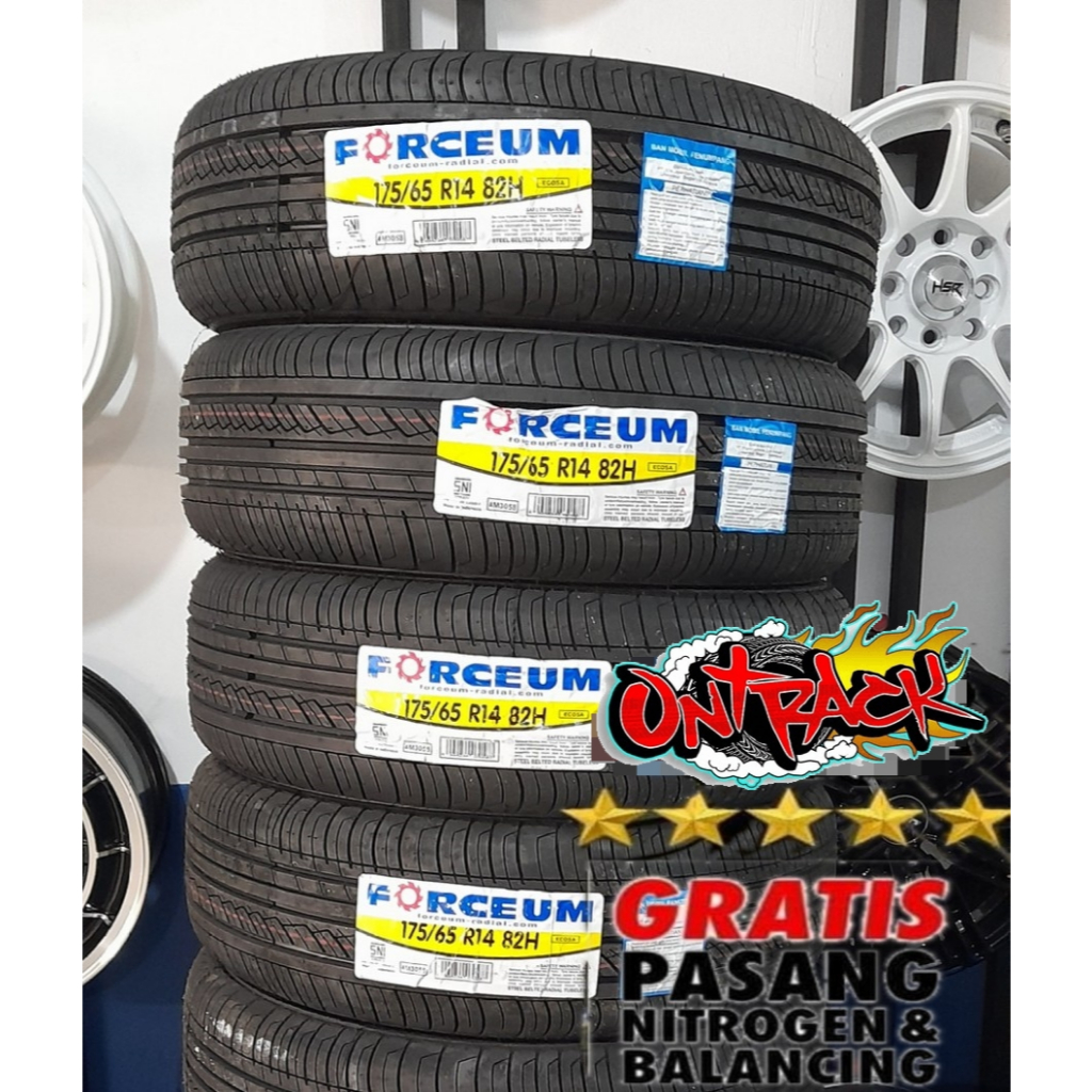 Ban Tubles 175/65 R14  Standar Brio Agya Calya Ban Mobil Merek FORCEUM ECOSA 175 65 Ring 14