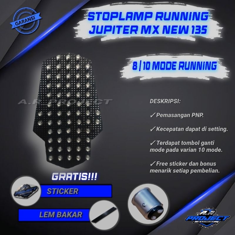 Lampu Stoplamp Running Jupiter MX New 135 Lampu Stop Lampu Rem Variasi
