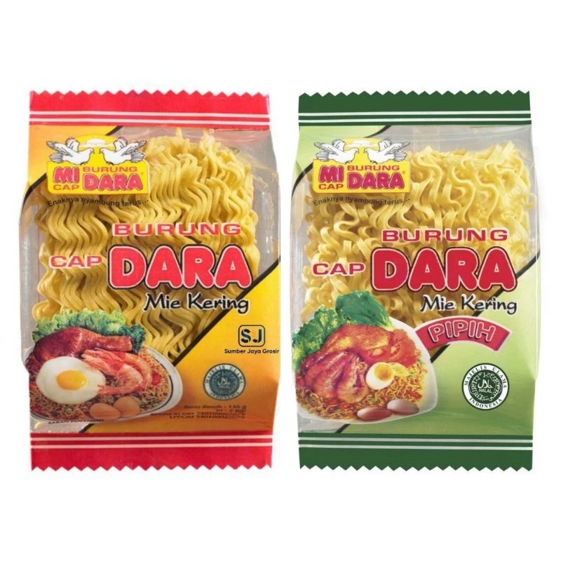 

Burung dara mie pipih 140gr all varian