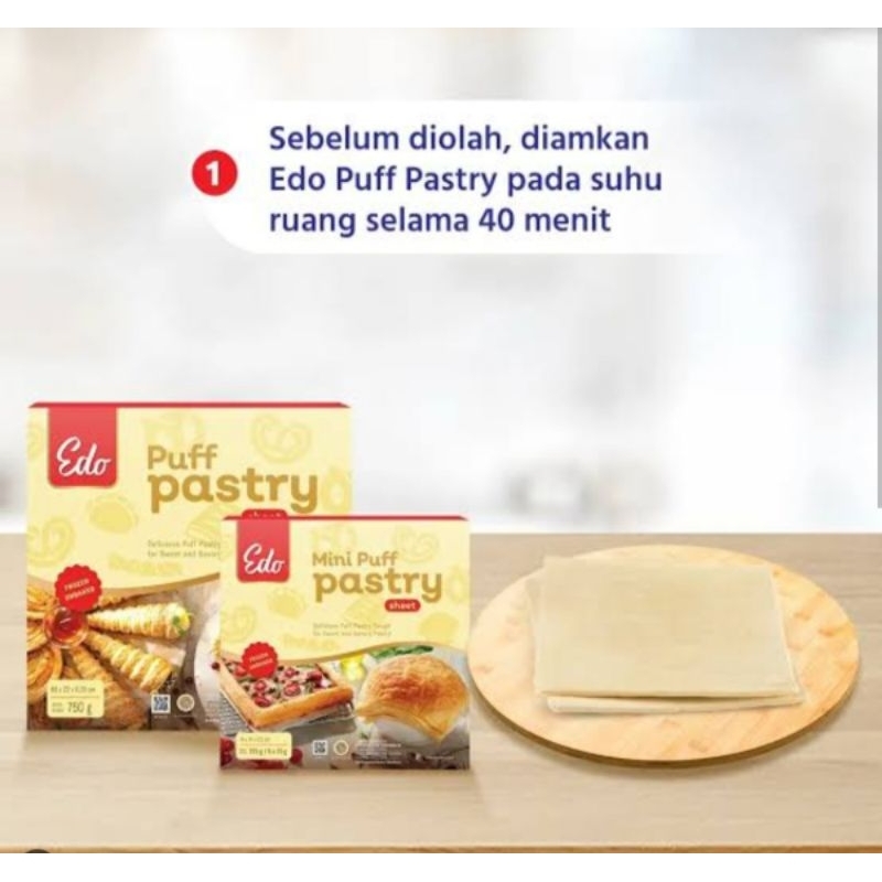 EDO PUFF PASTRY 375 gr 14x14x2,5 cm (isi 5lbr) FAST RESPON