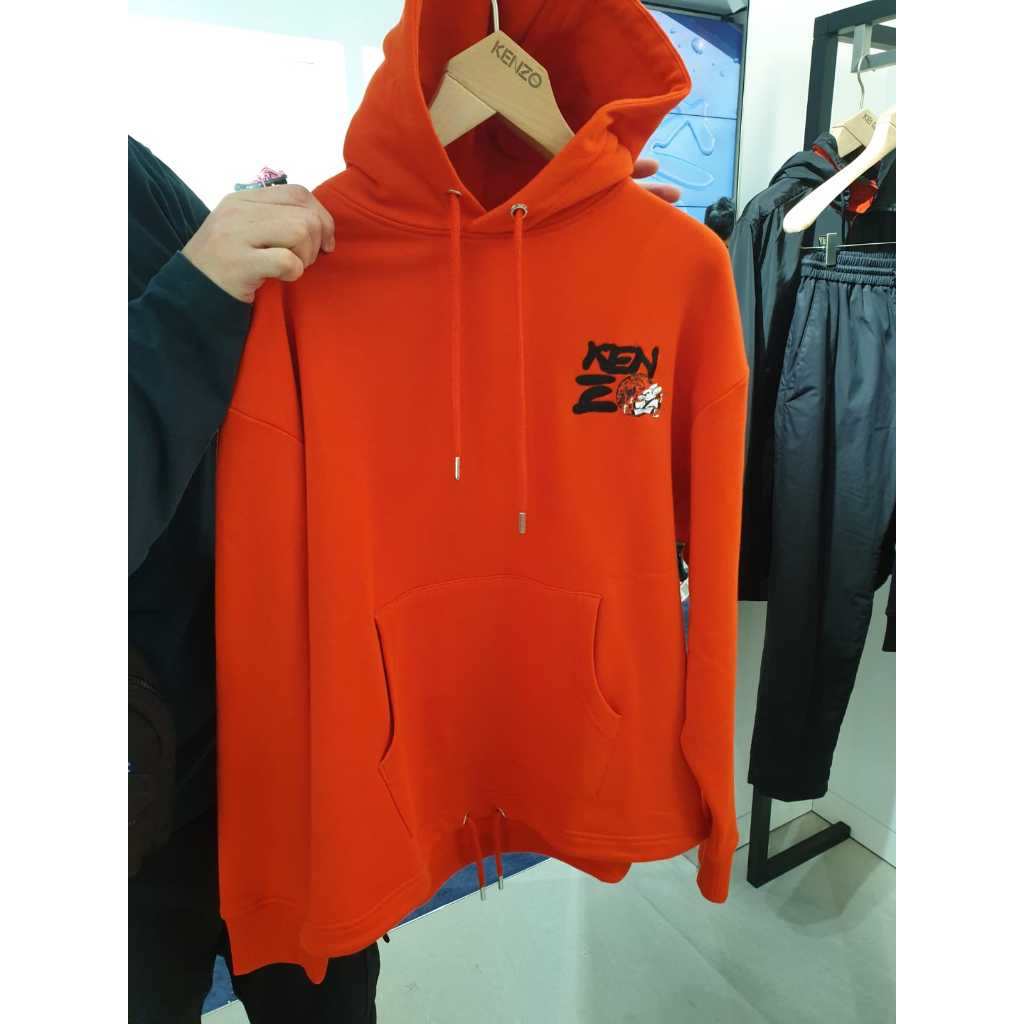 Kenzo Tiger Cream Suede Hoodie Original (100% Authentic) JAPAN