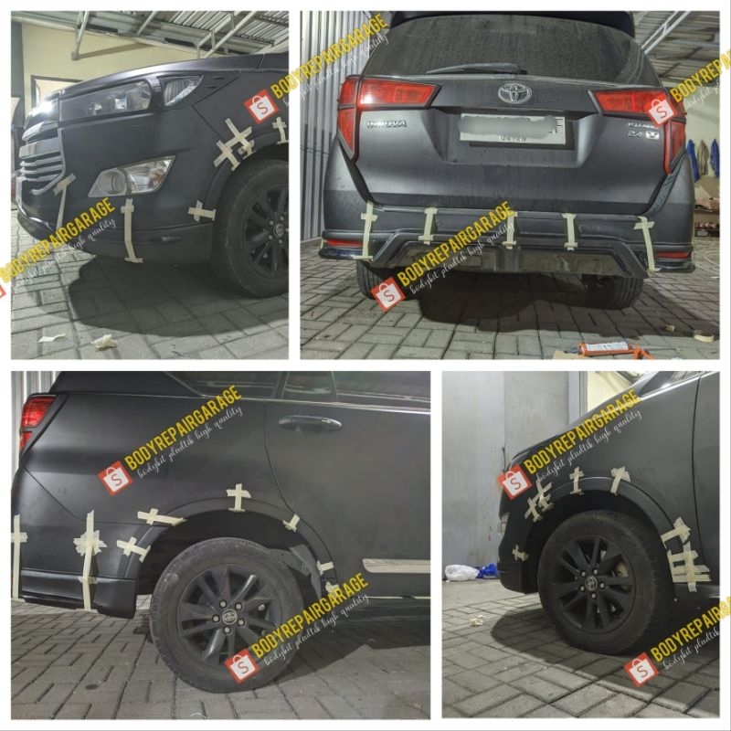 bodykit innova reborn adventure venturer 2016- 2020 full set | plastik abs | free ongkir