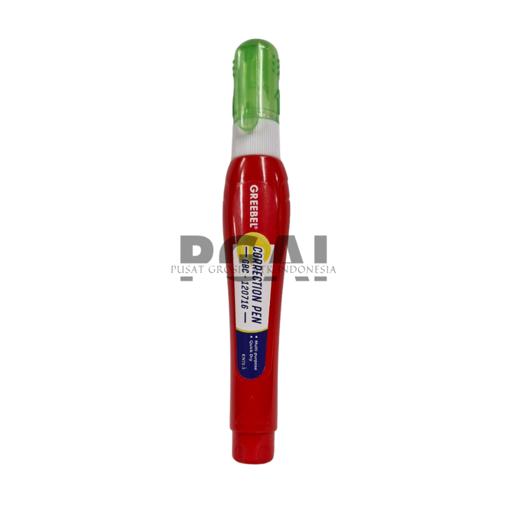 

CORRECTION TIPE X CAIR STIPO KERTAS GREEBEL GBC-120716 1PCS WARNA MERAH STATIONERY