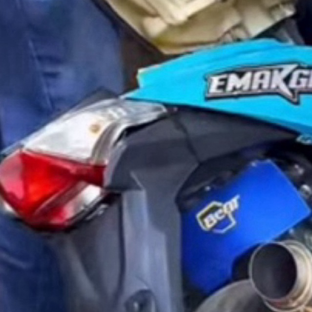 RK Aksesoris Motor Mudflap Beat Karbu 2008 2012