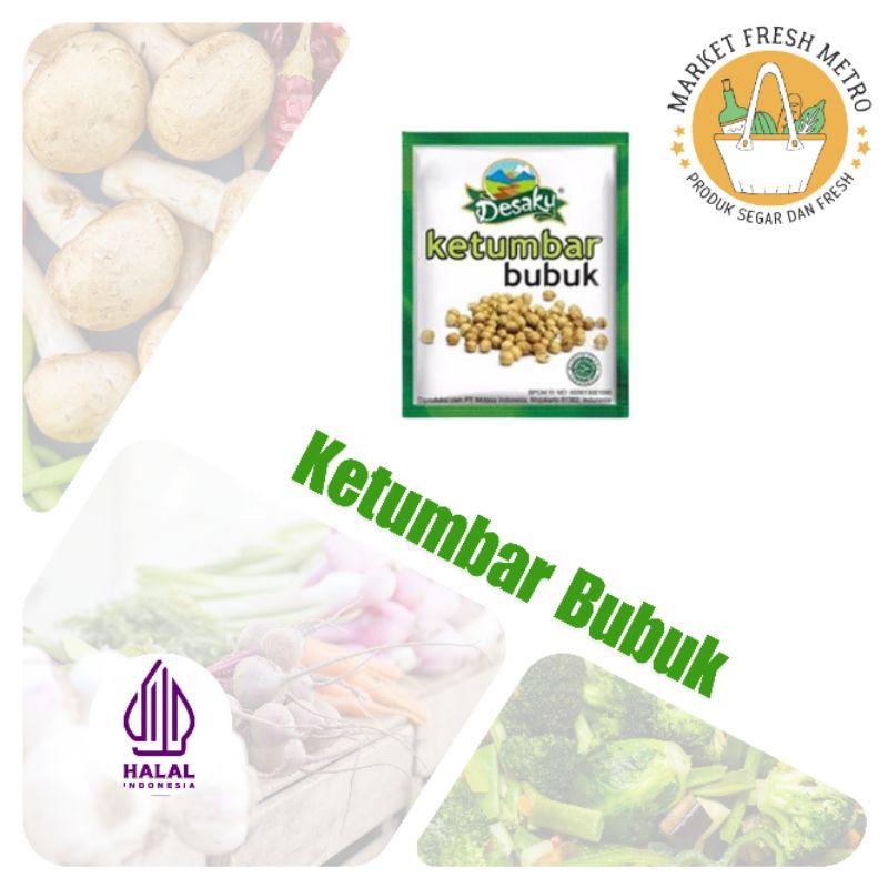 

Ketumbar Bubuk Desaku 10Gram Marketfreshmetro