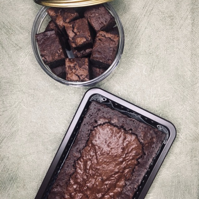 

Fudge Brownies (Brownies Bakar)