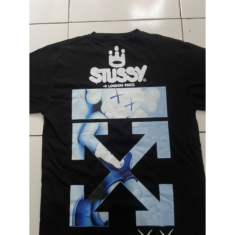 kaos off white x stussy original