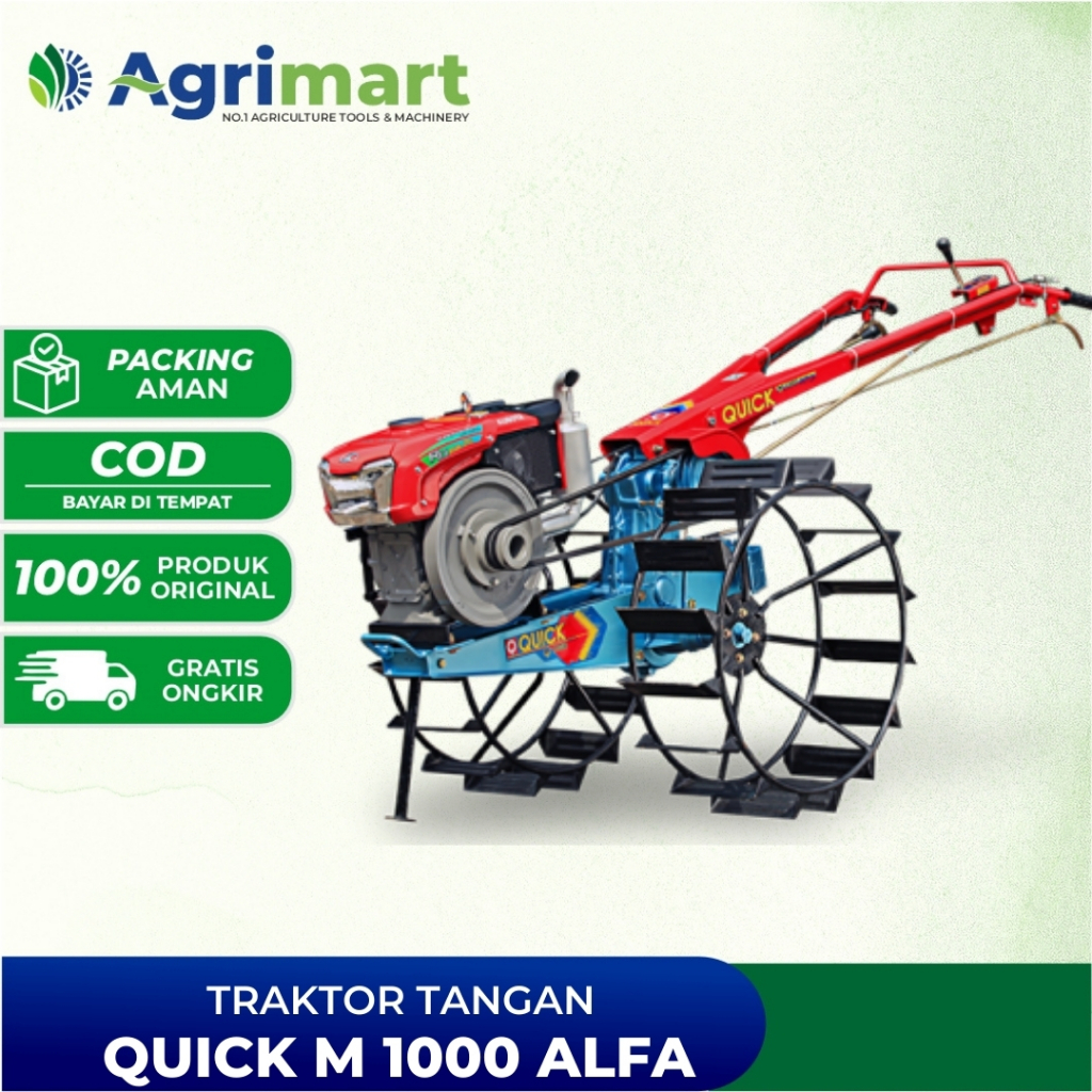 Traktor Quick M1000 Alfa Mesin Bajak Sawah