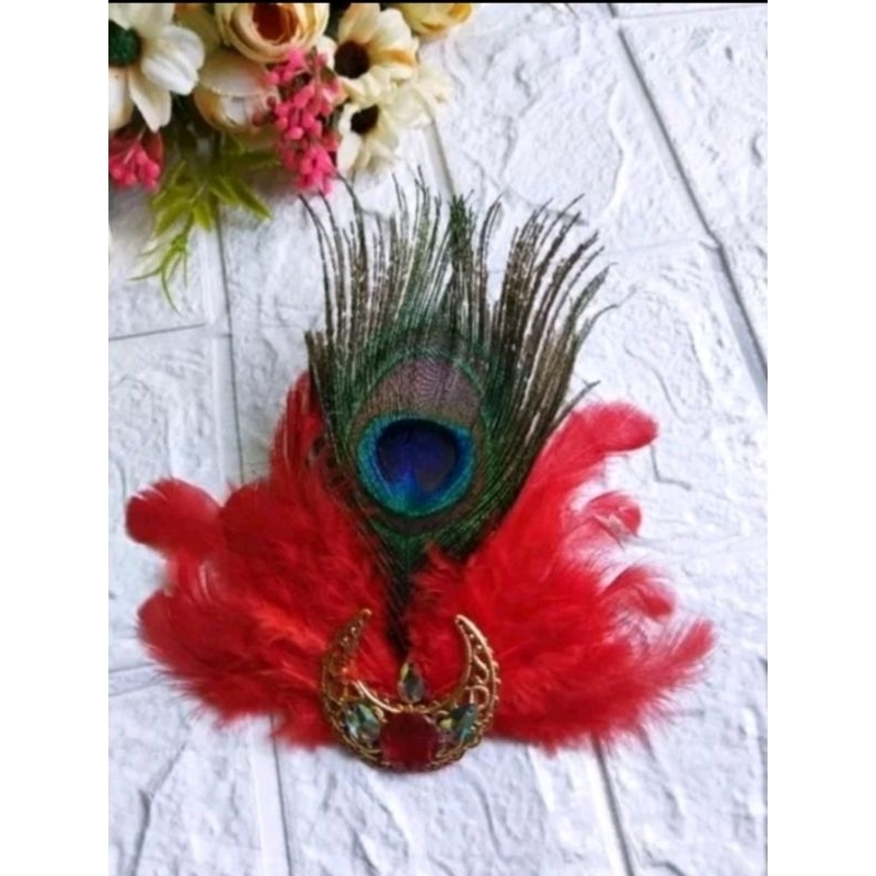 Bros bulu merak sintetis