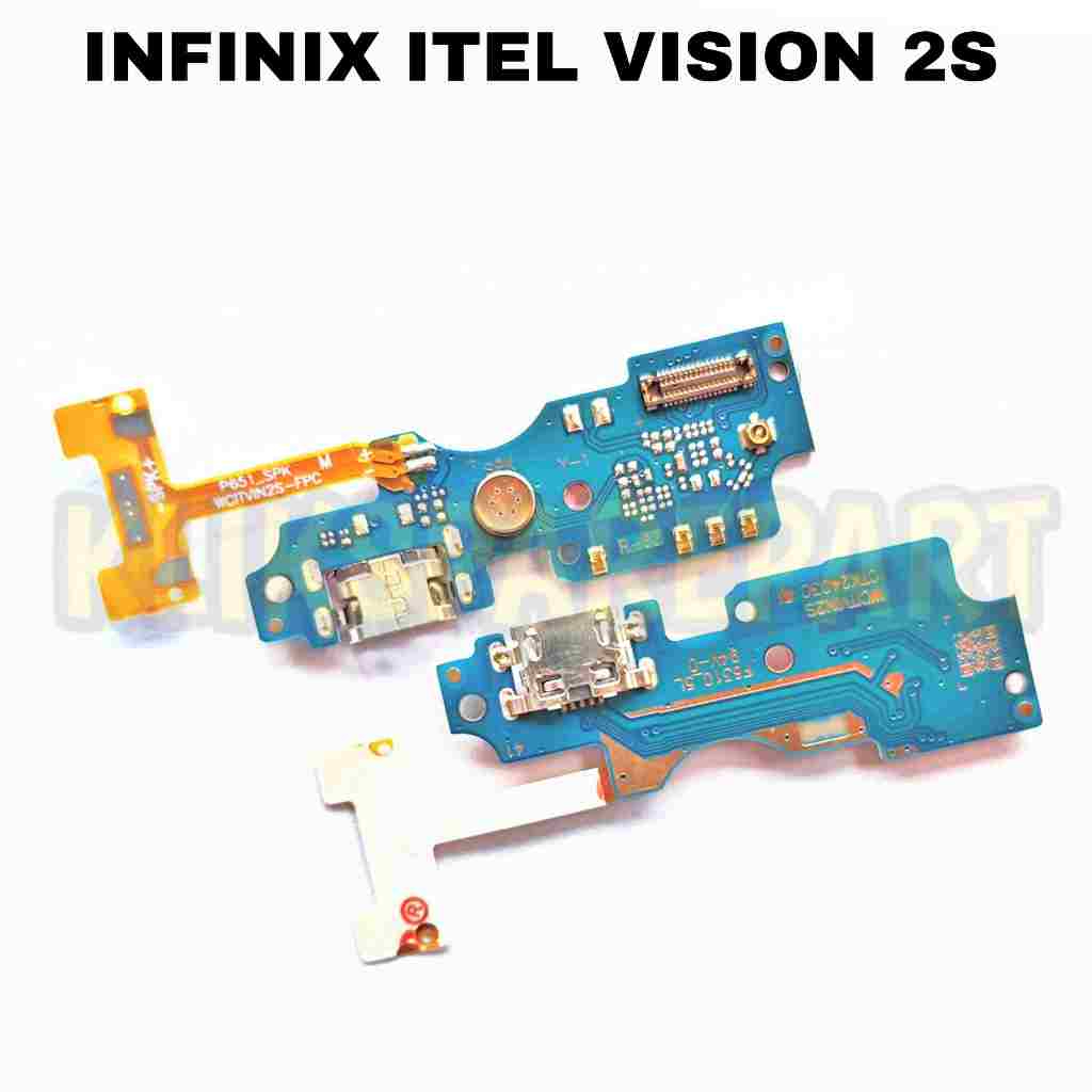 Konektor Charger Infinix Itel Vision 2S Pcb Papan Cas Usb Board Mic