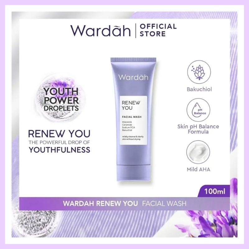 Wardah Renew You Anti Aging Facial Wash - Pembersih Wajah