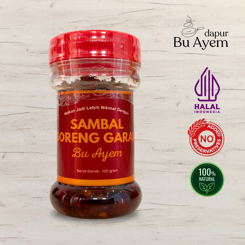 

Sambal Goreng Garam Bu Ayem Praktis Halal No Pengawet 150 Gram