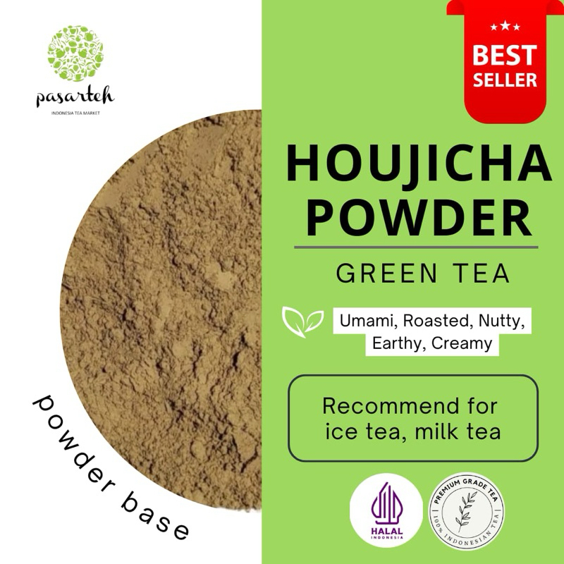 

[Pasarteh Sample Pack] Hojicha Powder I Bubuk Hojicha I Bubuk Milk Tea | Roasted Milk Tea