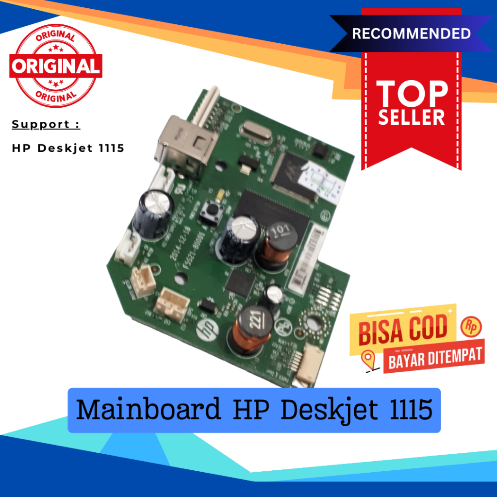 Mainboard HP Deskjet 1115 USB Logic Board Printer HP 1115 Original Used
