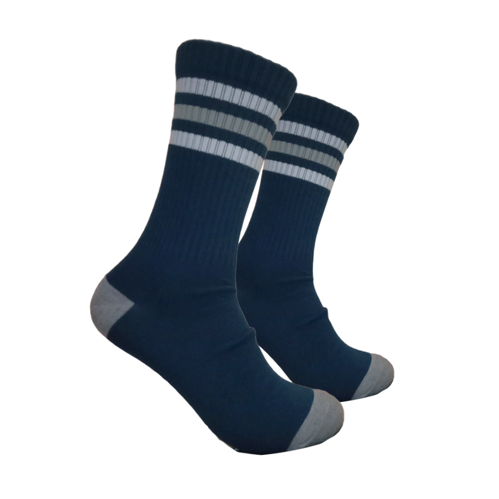 Kaos Kaki Oldschool - Kaos Kaki Skate - Motif Garis G3 - 4LAYER BENANG