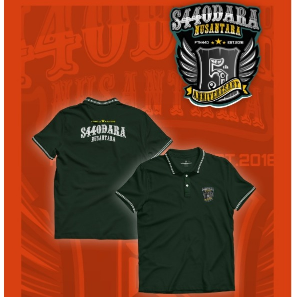 POLOSHIRT 5 TH S440DARA || KAOS BERKERAH FTN 440 SAODARA