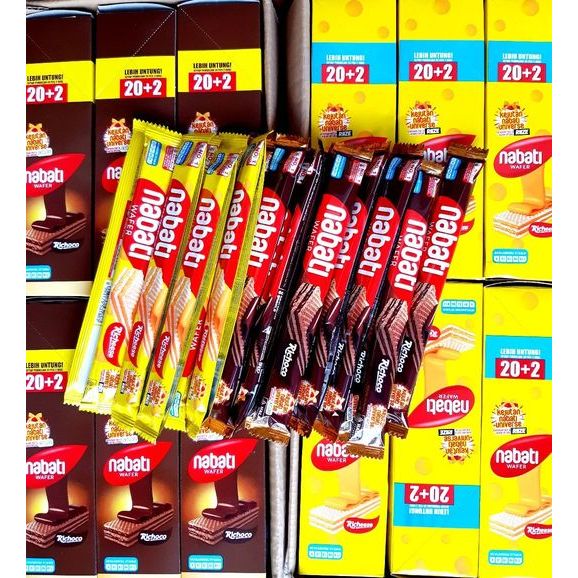 

NABATI WAFER BOX 132GR ( 20+2PCS X 6GR )