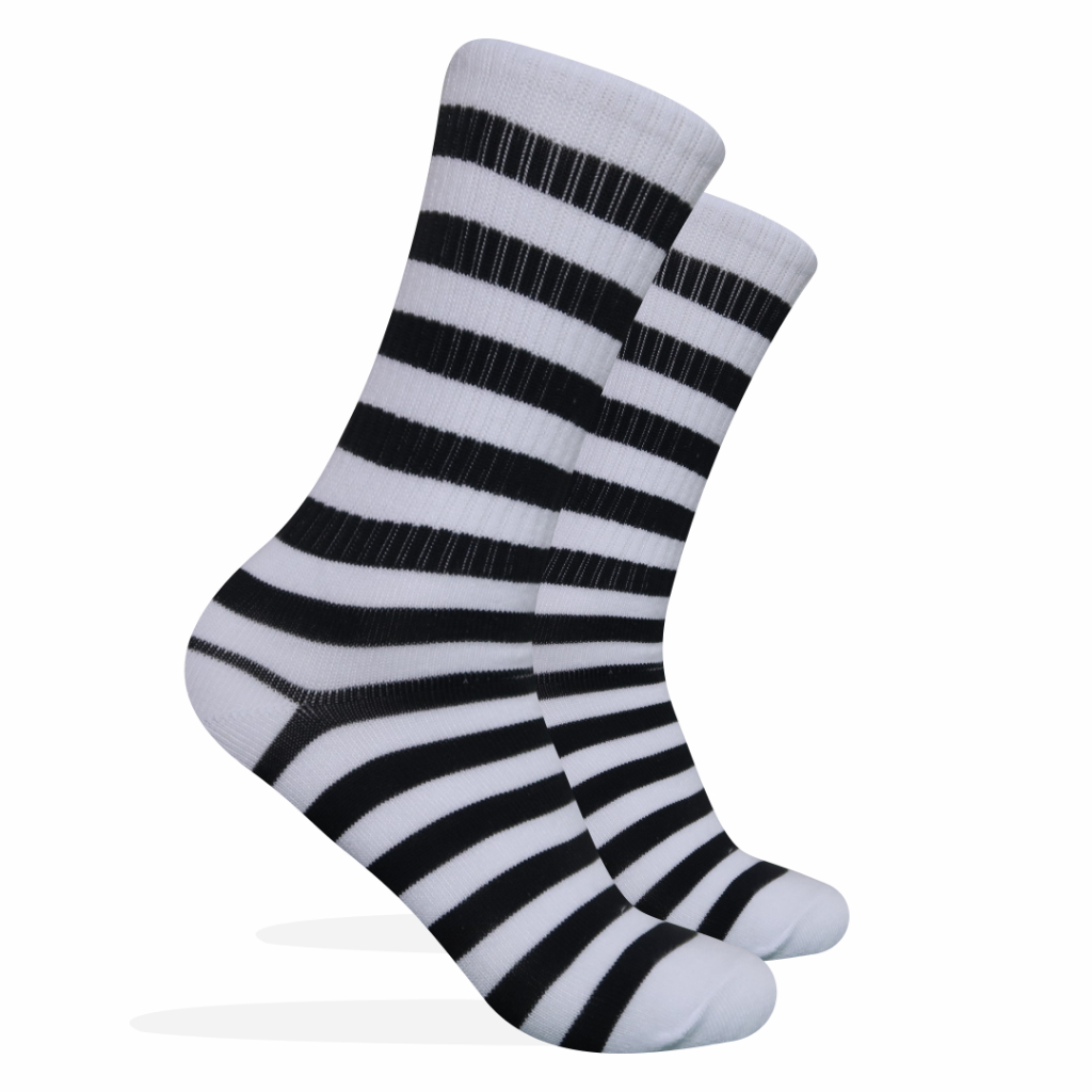 Kaos Kaki Oldschool - Kaos Kaki Skate - Motif Garis G22 - 4LAYER BENANG