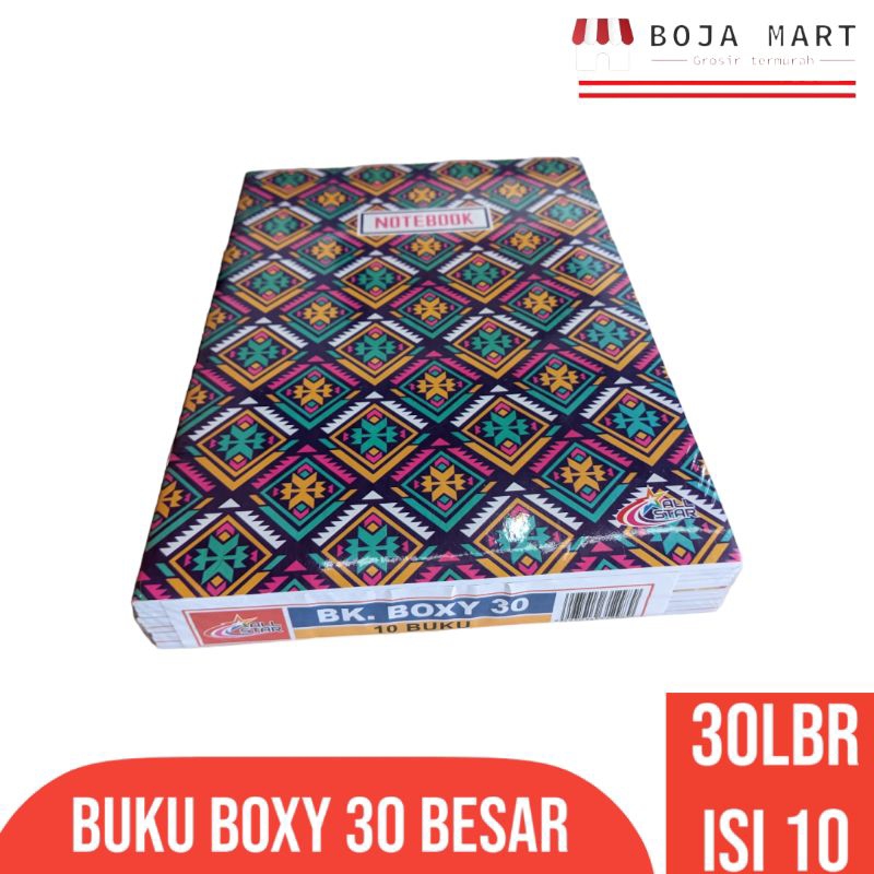 

Buku Boxy besar A5 merk All star setara SIDU murah Isi 10
