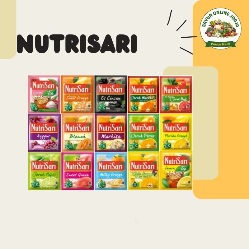 

Nutrisari sachet - PAWON MAMI SAYUR ONLINE JOGJA