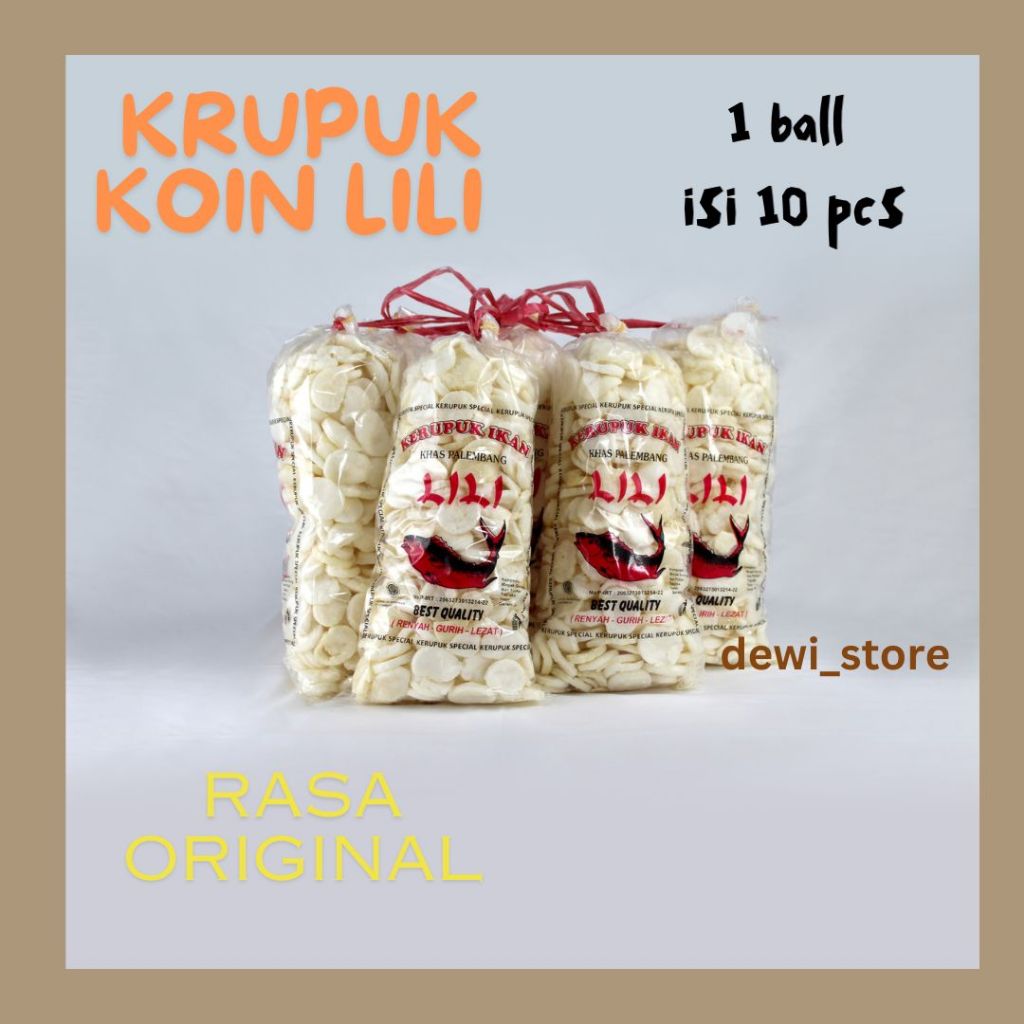 

PAKET 10 PCS KERUPUK KOIN LILI ASI PALEMBANG